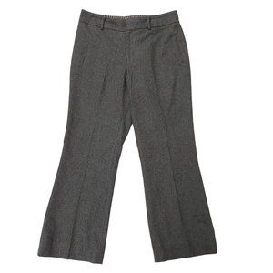 Banana Republic Trousers Womens 10 Gray Wool Blend Flat Front Academia Office